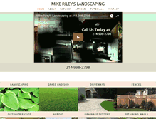 Tablet Screenshot of mikerileyslandscaping.com